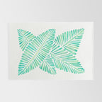 Tropical Banana Leaves - Mint Palette Rug Gallery Image 2