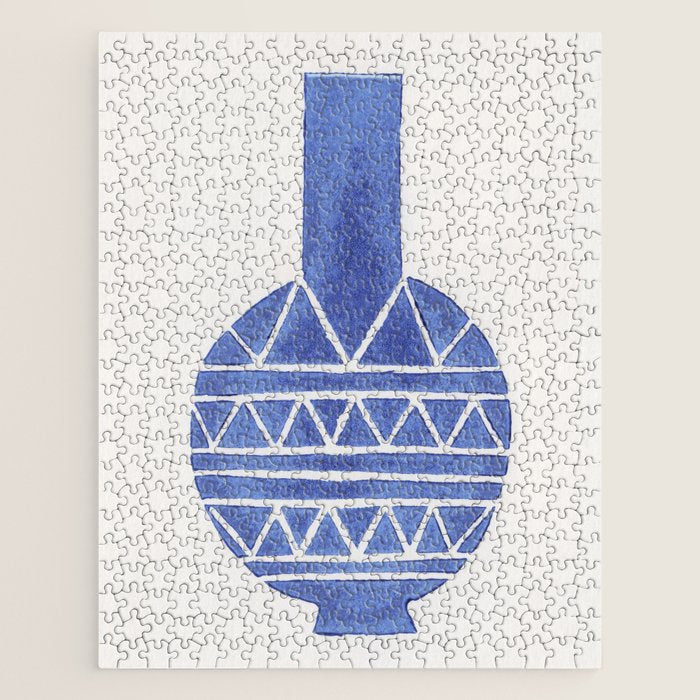 Linocut Vase #8 Jigsaw Puzzle Gallery Image 1