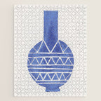 Linocut Vase #8 Jigsaw Puzzle Gallery Image 1