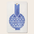 Linocut Vase #8 Cutting Board Gallery Image 1
