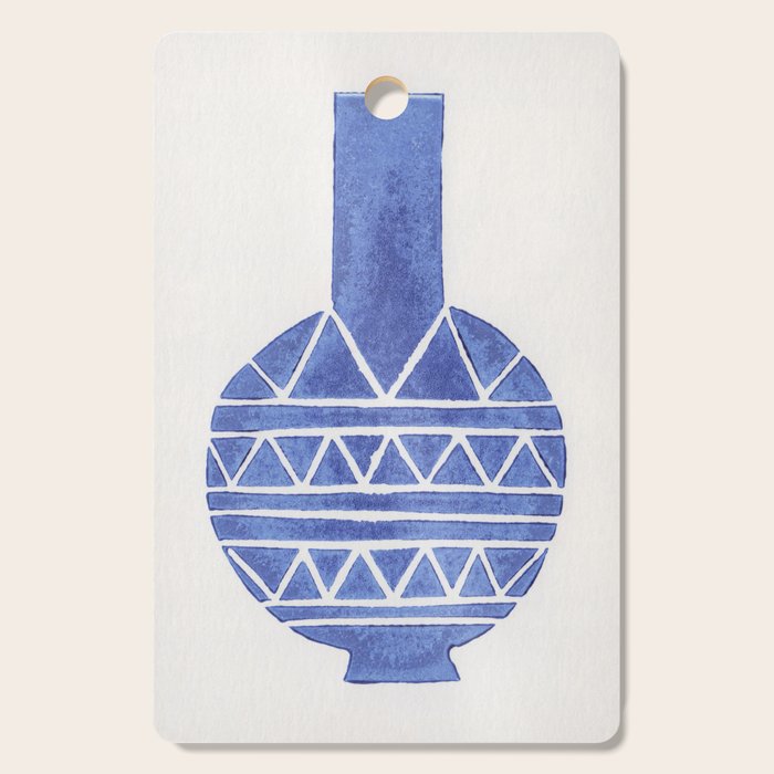 Linocut Vase #8 Cutting Board Gallery Image 1