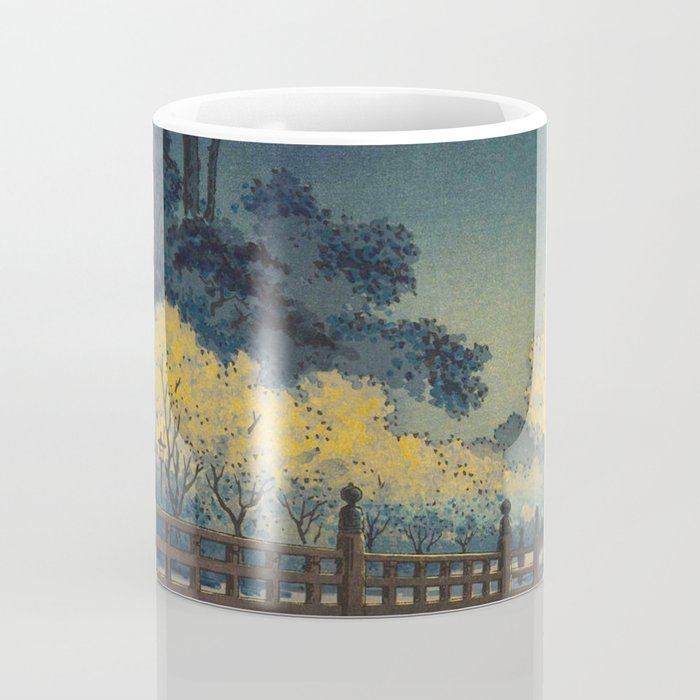Tsuchiya Koitsu Vintage Japanese Woodblock Print Spring Blossom At Night t Coffee Mug Gallery Image 4