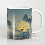 Tsuchiya Koitsu Vintage Japanese Woodblock Print Spring Blossom At Night t Coffee Mug Gallery Image 1