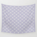 Bows & Ribbons Pattern XXXIV Pastel Lavender Purple  Wall Tapestry Gallery Image 4