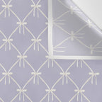 Bows & Ribbons Pattern XXXIV Pastel Lavender Purple  Wall Tapestry Gallery Image 3