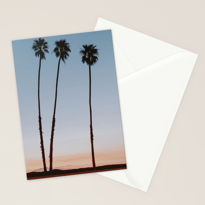 three palm trees iv / santa barbara, california Stationery Card Gallery Image 2
