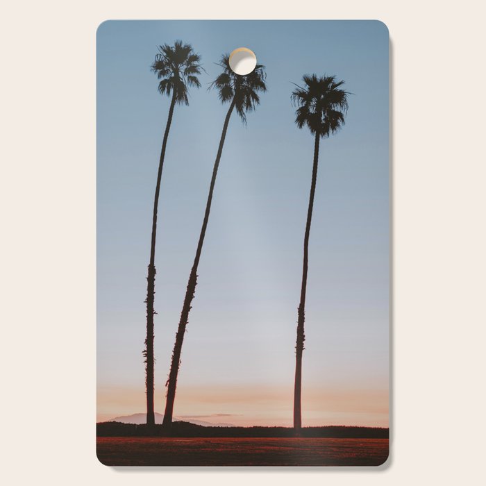 three palm trees iv / santa barbara, california Cutting Board Gallery Image 1