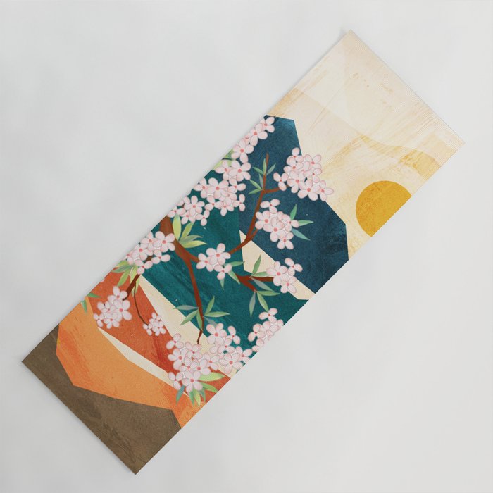 Warm spring sunshine beneath the ridge  Yoga Mat Gallery Image 1