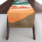 Warm spring sunshine beneath the ridge  Table Runner Gallery Image 1