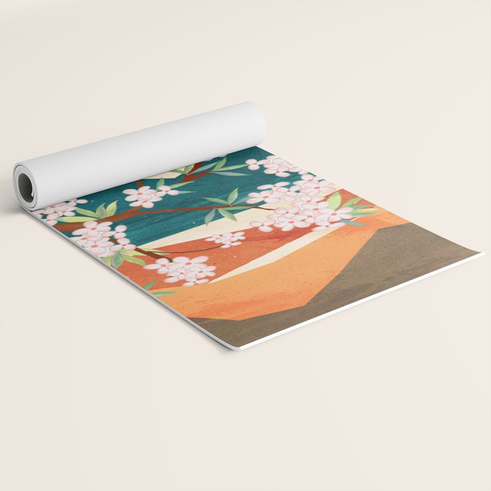 Warm spring sunshine beneath the ridge  Yoga Mat Gallery Image 2