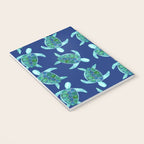 Save the Sea Turtles |Watercolor Blue Green| Renee Davis Notebook Gallery Image 3