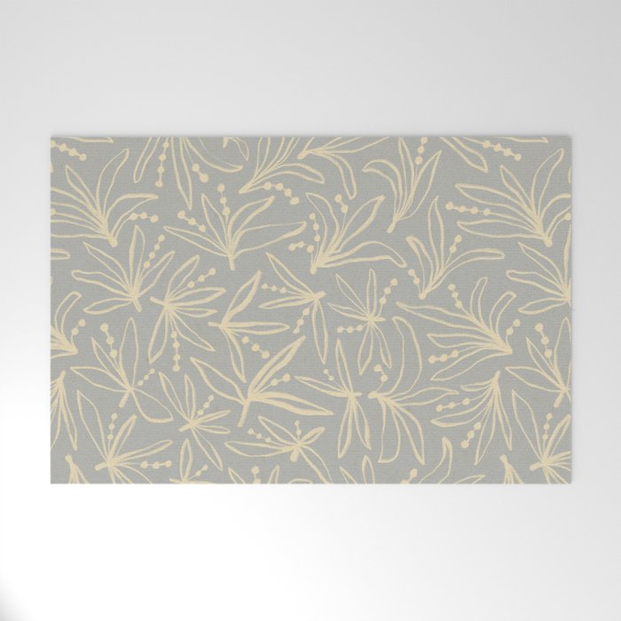 Lily Flower Pattern #3 Welcome Mat Gallery Image 1