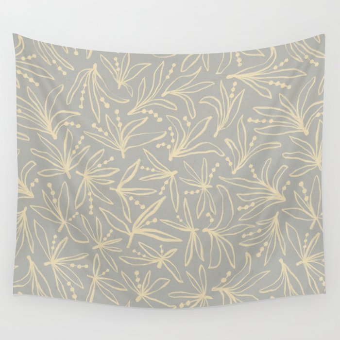 Lily Flower Pattern #3 Wall Tapestry Gallery Image 1