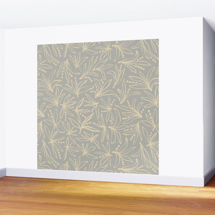 Lily Flower Pattern #3 Wall Mural Gallery Image 2
