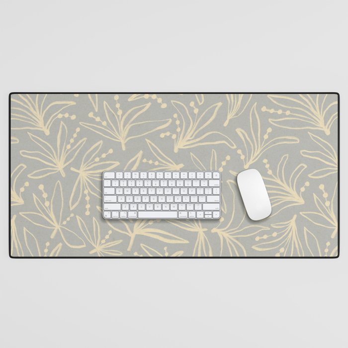 Lily Flower Pattern #3 Desk Mat Gallery Image 1