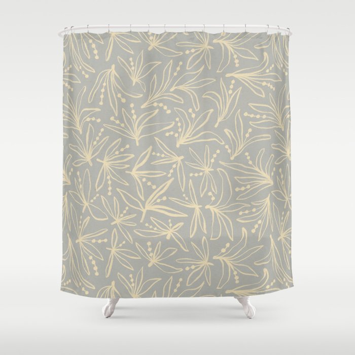 Lily Flower Pattern #3 Shower Curtain Gallery Image 1