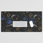 Night sky of stars 24 Desk Mat Gallery Image 1