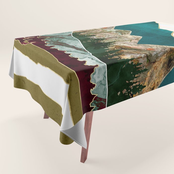 Retro Autumn Vista II Tablecloth Gallery Image 1