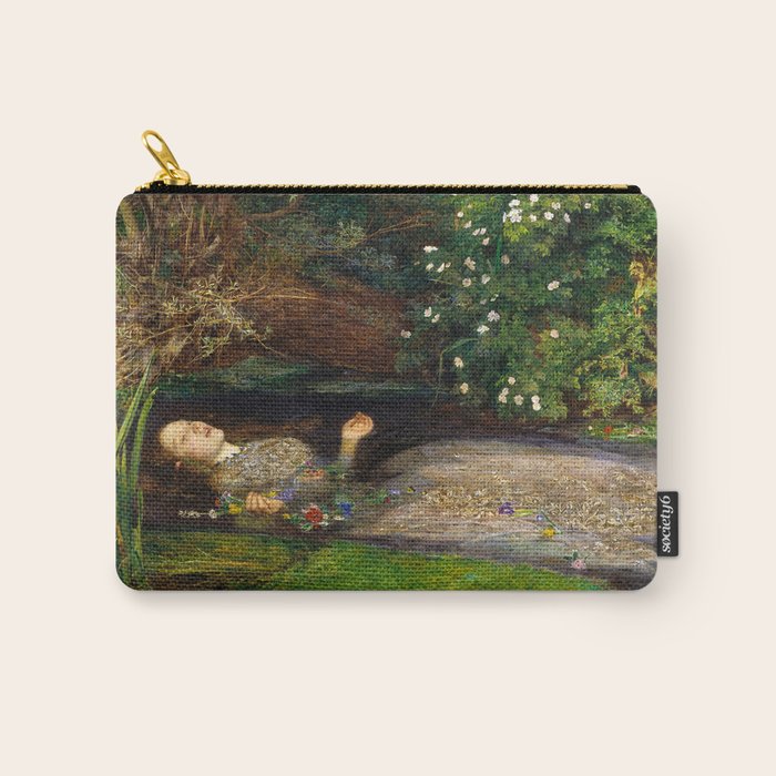 Ophelia Painting by John Everett Millais Carry All Pouch Gallery Image 1