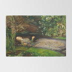 Ophelia Painting by John Everett Millais Rug Gallery Image 2