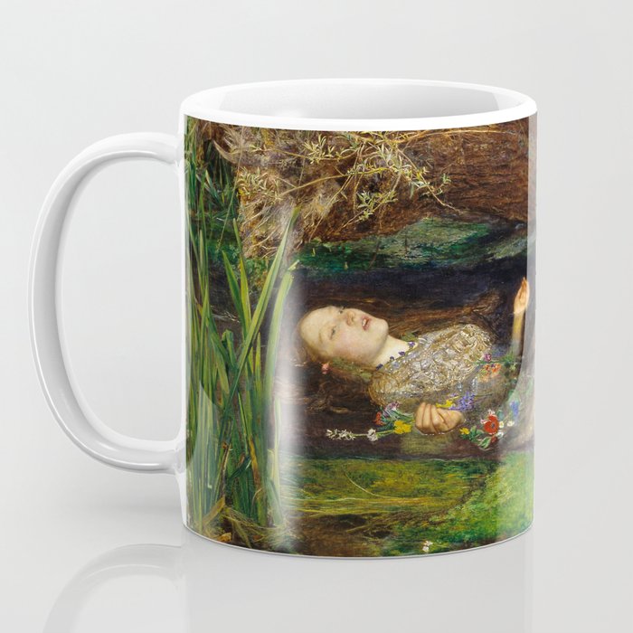 Ophelia Painting by John Everett Millais Coffee Mug Gallery Image 3