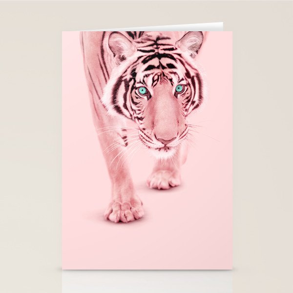PINK TIGER Stationery Card Gallery Image 1