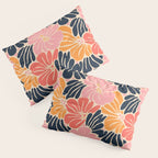 Abstract vintage flower art pattern Pillow Sham Gallery Image 3