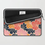 Abstract vintage flower art pattern Laptop Sleeve Gallery Image 2
