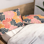 Abstract vintage flower art pattern Pillow Sham Gallery Image 2