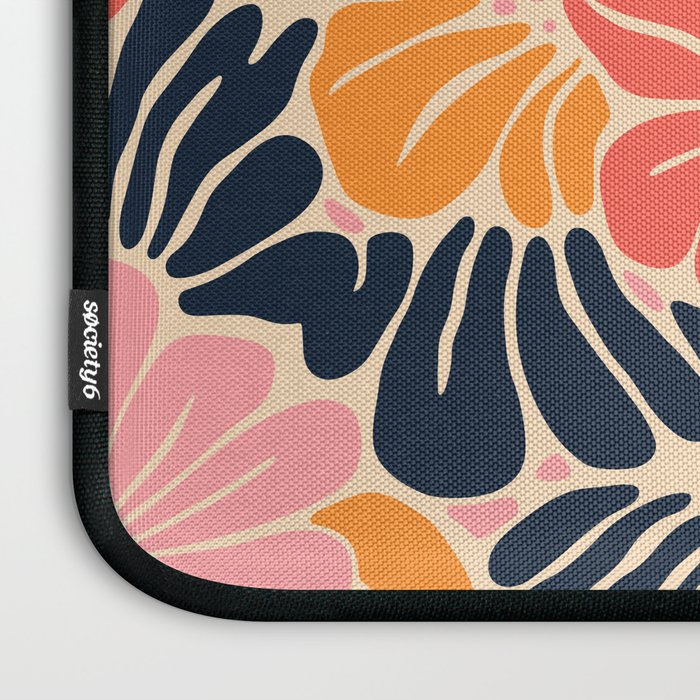 Abstract vintage flower art pattern Laptop Sleeve Gallery Image 3