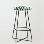 Wavy Stripes XII - Mint, Black and White Stool Gallery Image 1