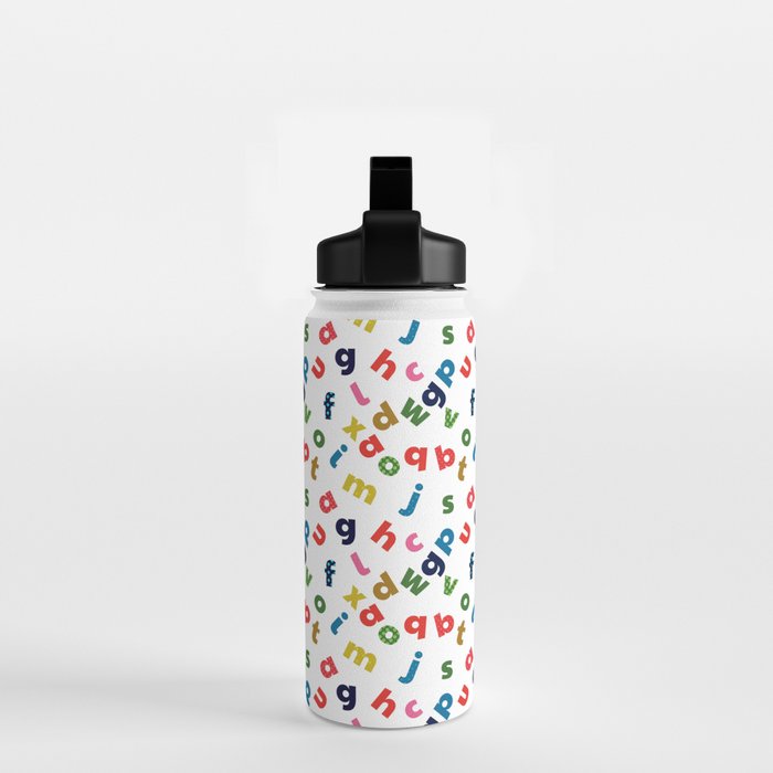 colourful alphabet Water Bottle Gallery Image 2