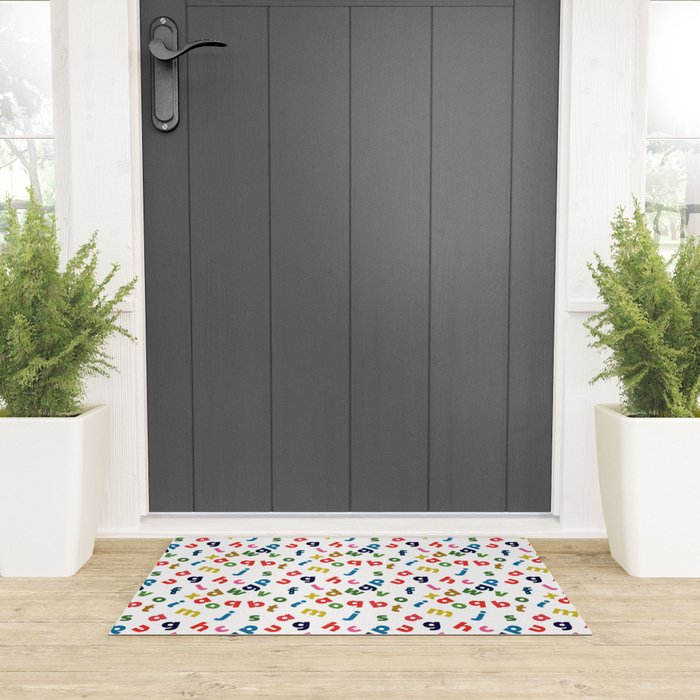 colourful alphabet Welcome Mat Gallery Image 3
