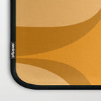Retro Groove Minimalist Midcentury Abstract Pattern Mustard Ochre Orange Laptop Sleeve Gallery Image 3