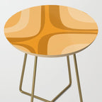 Retro Groove Minimalist Midcentury Abstract Pattern Mustard Ochre Orange Side Table Gallery Image 2