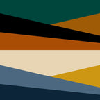 Geometric Triangles V Bold Vintage Coffee Mug Gallery Image 2
