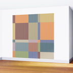 Linear Bauhaus Pattern 3. Wall Mural Gallery Image 2