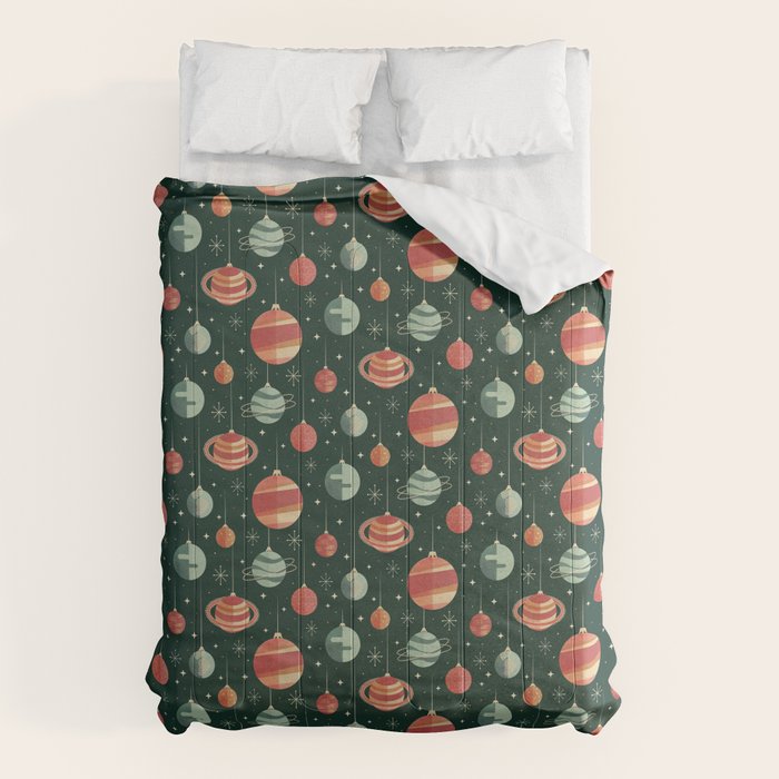 Joy to the Universe (on Green) Comforter Gallery Image 6