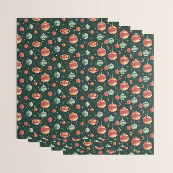 Joy to the Universe (on Green) Wrapping Paper Gallery Image 3