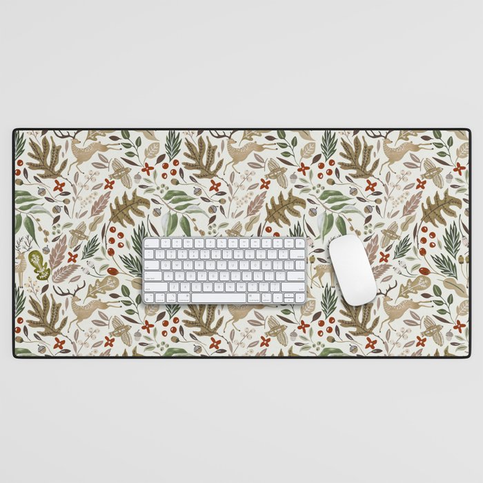 Christmas in the wild nature Desk Mat Gallery Image 1