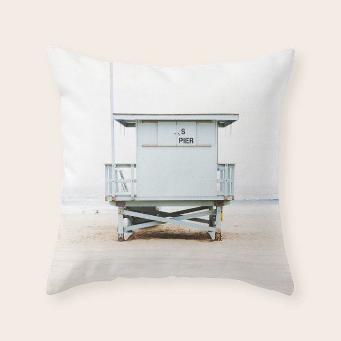 California Beach Tower Throw Pillow Gallery Image 6