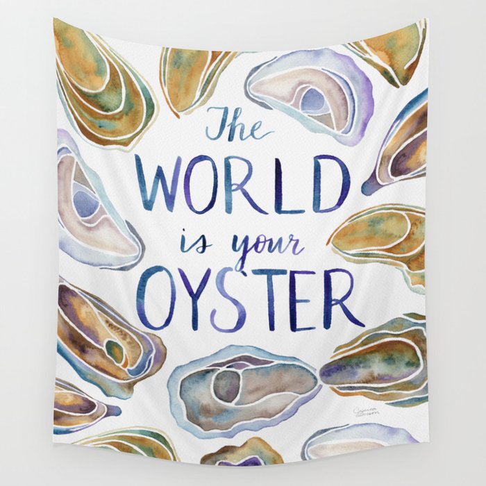 The World is Your Oyster Wall Tapestry Gallery Image 4
