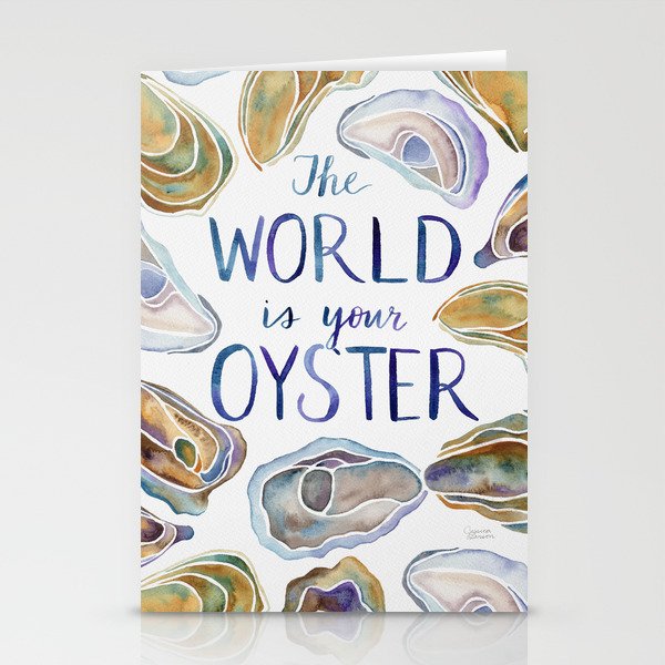 The World is Your Oyster Stationery Card Gallery Image 2