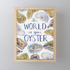 The World is Your Oyster Mini Art Print Gallery Image 1