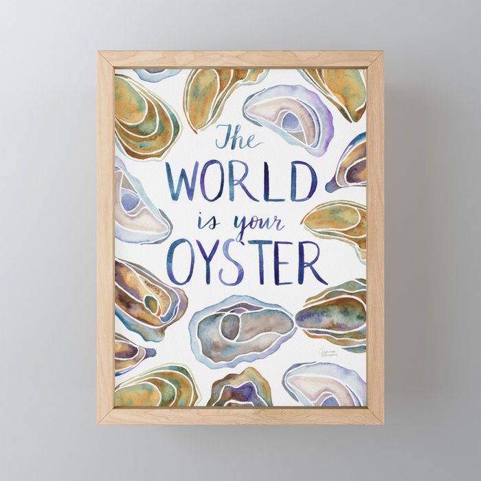 The World is Your Oyster Mini Art Print Gallery Image 1