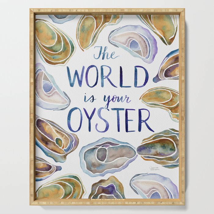 The World is Your Oyster Serving Tray Gallery Image 1