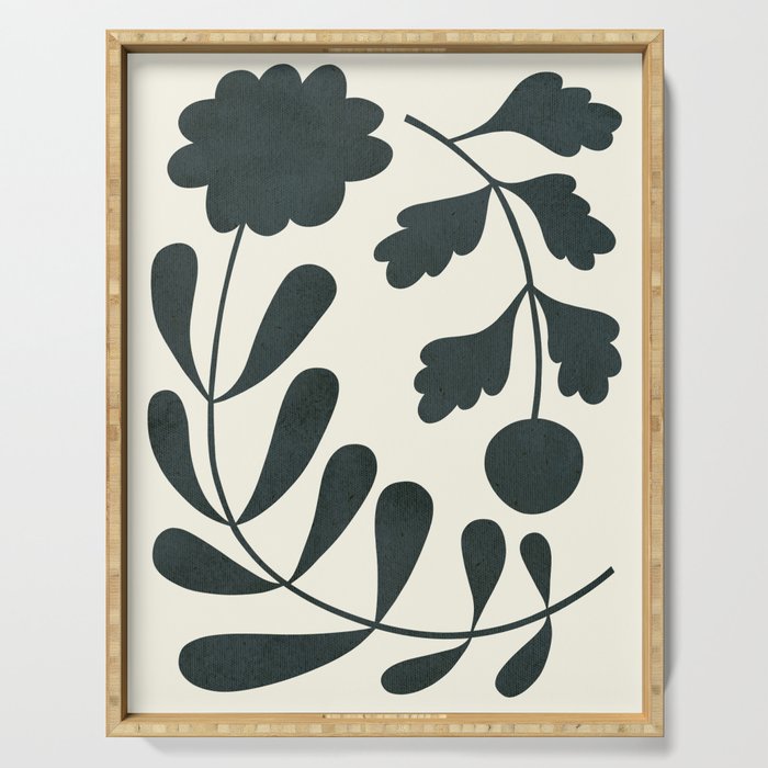 Abstract-botanical 42-3 Serving Tray Gallery Image 1