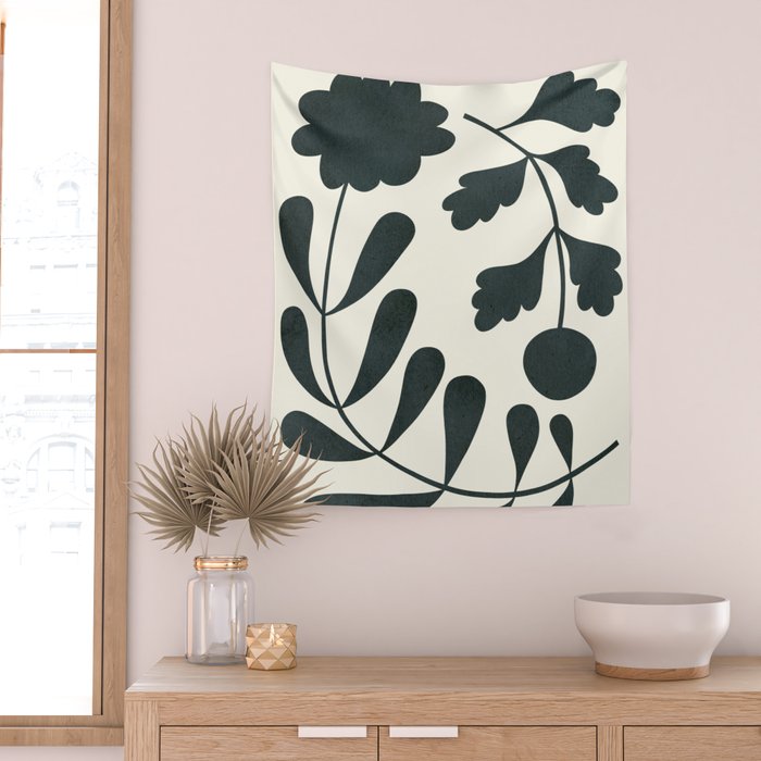 Abstract-botanical 42-3 Wall Tapestry Gallery Image 2