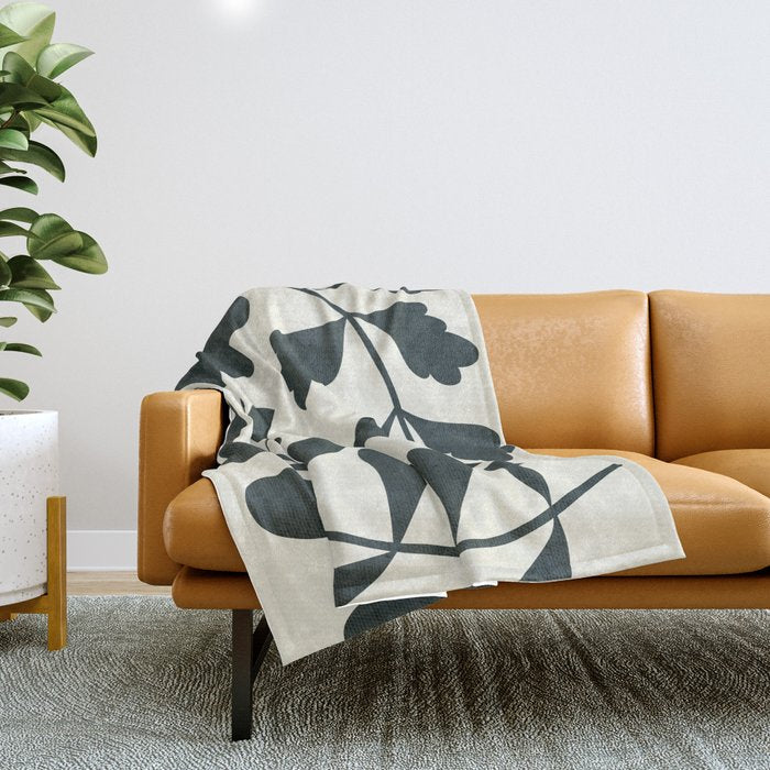 Abstract-botanical 42-3 Throw Blanket Gallery Image 1