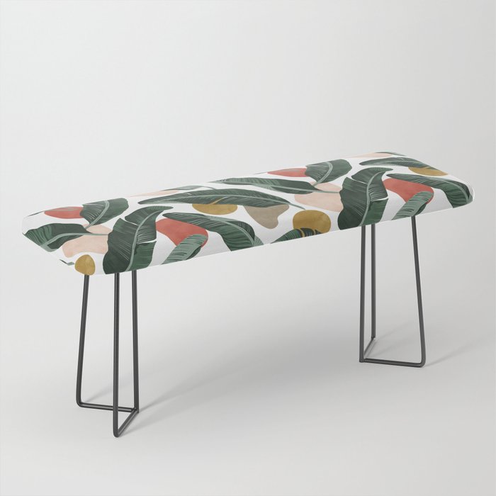 Modern banana leaf Bench Gallery Image 1